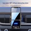 Wireless Car Charger Mount with Automatic Locking & Logo Display