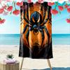 Eerie Spider's Moonlit Lair Print Beach Towel, Quick Drying, Suitable for Travel, Outdoor Sports, Jogging, the Beach and Swimming, Gift