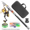 Hot Selling Carbon Telescopic Portable Travel Fishing Rod Set Long Casting Sea Fishing Gear for Bottom Fishing Cross-Border