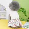 Pet Clothing Dog Clothing Spring Summer Thin Teddy Cat Bigbear Pomeranian Small Dog Princess Jumpsuit Skirt