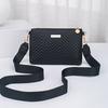 Stylish Striped Shoulder/Crossbody/Handbag with Delicate Hardware Accessories, Zipper Closure, Multifunctional Bag for Daily Use