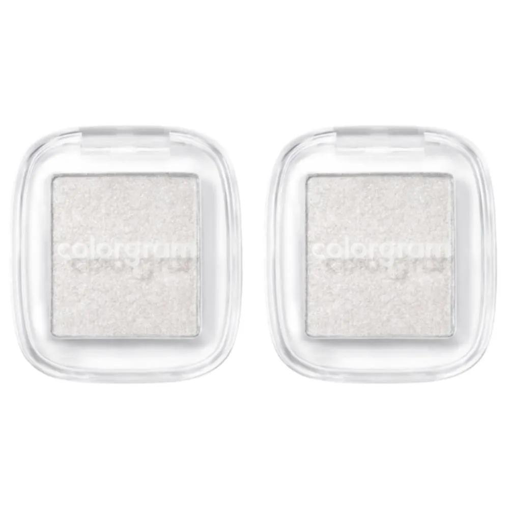 Colorgram Single Cube Eyeshadow Glitter 01 Salt Liter x2