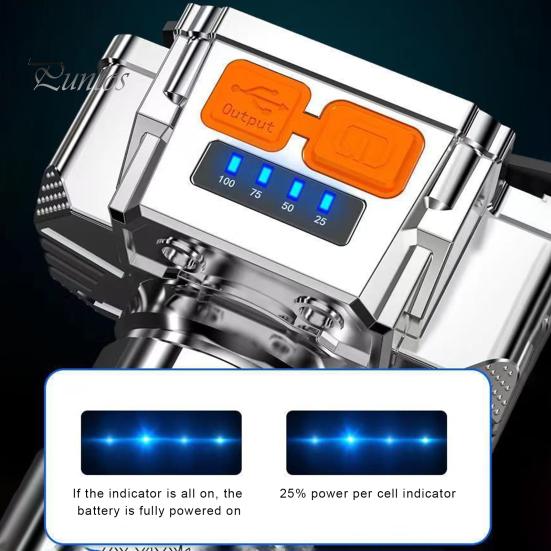 Outdoor LED Headlight 3 Modes Adjustable Life Waterproof Power Indicator Super Bright USB Rechargeable Fishing Riding Running Camping Headband Light