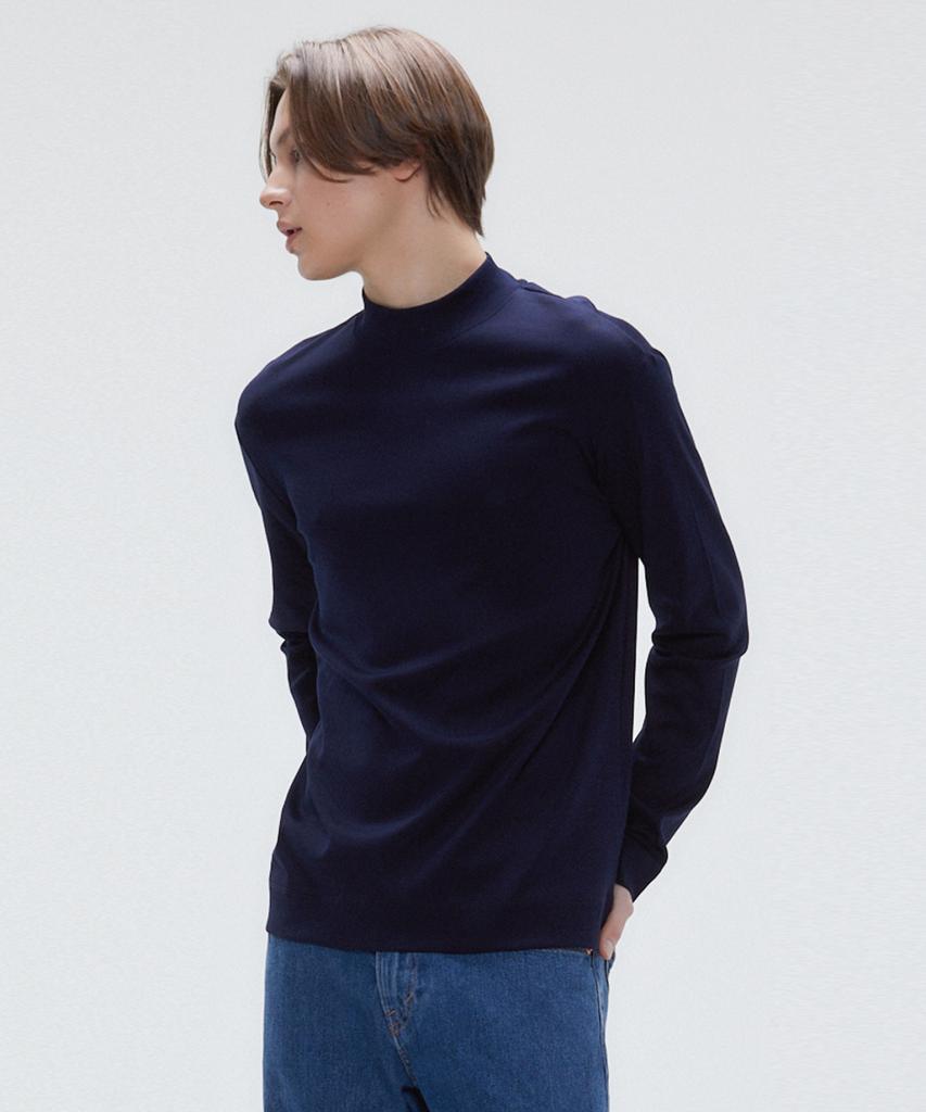 YJACK M_Rib Mock Neck Slim Fit Long Sleeve T-Shirt Mrt1314L (B Type)