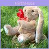 Plush Hug Flower Bunny Toy With Pp Cotton Filling For Easter Gift Girls And Kids