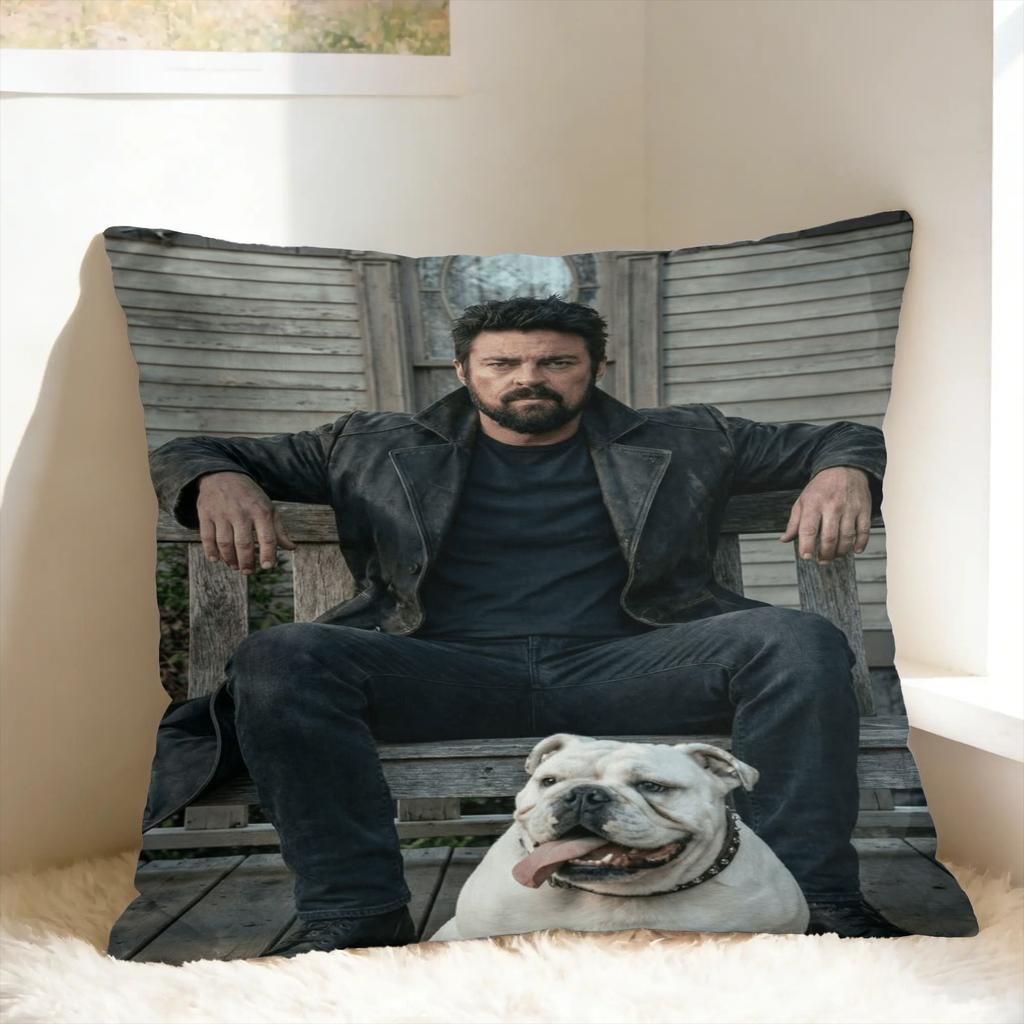 Billy Butcher Pillow Case Boys Soft Pillow Cover Kawaii Pillowcases For Sofa Bedroom Home Decor