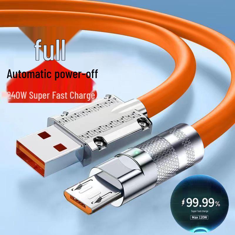 Bold 240W 3-in-1 Flash Charge Cable for Apple, Huawei, VIVO, OPPO - 6A Support