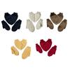 3Pcs Couple Hand Holding Mittens Heart Shape Shared Glove Two Person Gloves Romantic Knit Fingerless