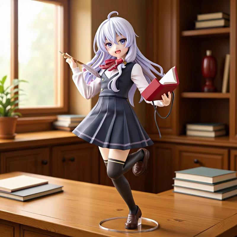 EILEENA Girl School Uniform Figure: Two-Dimensional Game-Themed Desktop Ornament