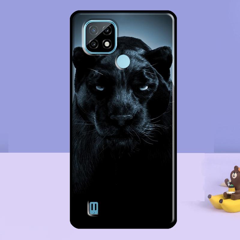 Animal Panther Case For Realme C75 C67 C61 C55 C53 C51 C35 C21Y C25S GT 7 Pro 6 6T 10 11 12 13 14 Pro Plus