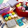 Needle Felting Set Needle Felting Starter Kits with Felting Tool Wool Roving Set Needle Felting Supplies for Craft