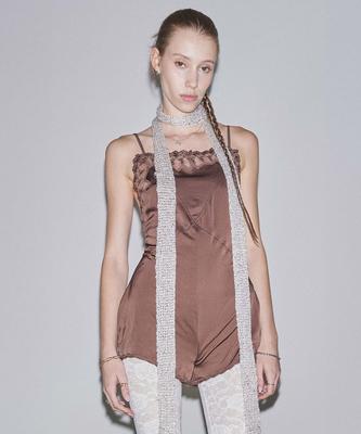 SCULPTOR Lingerie Body Romper Deep Brown