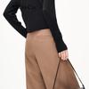 MO&Co. Women's High-Waist Wool Blend Paneled Trousers