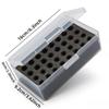 32 Compartment Battery Storage Box with Safety Device Lining-Heavy-Duty PP Plastic AA/AAA Battery Storage Box with Lid