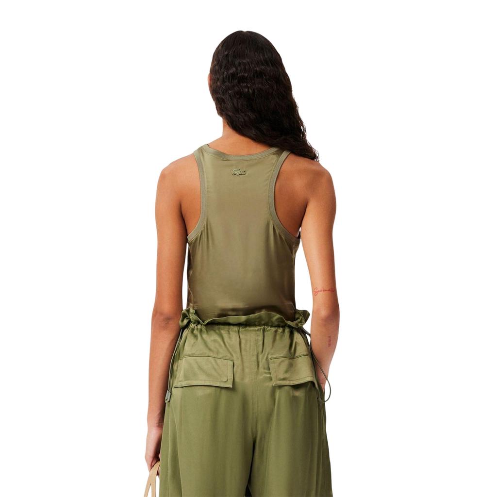 Lacoste Womens/Ladies Satin Slim Tank Top