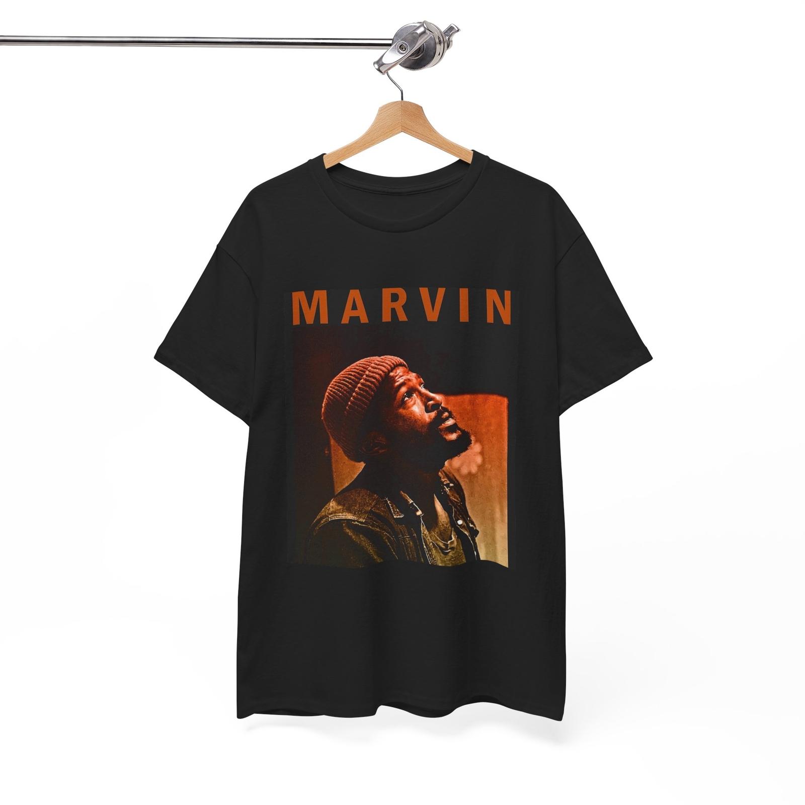Marvin Gaye Tshirt Retro Poster Graphic Unisex Heavy Cotton Tee M