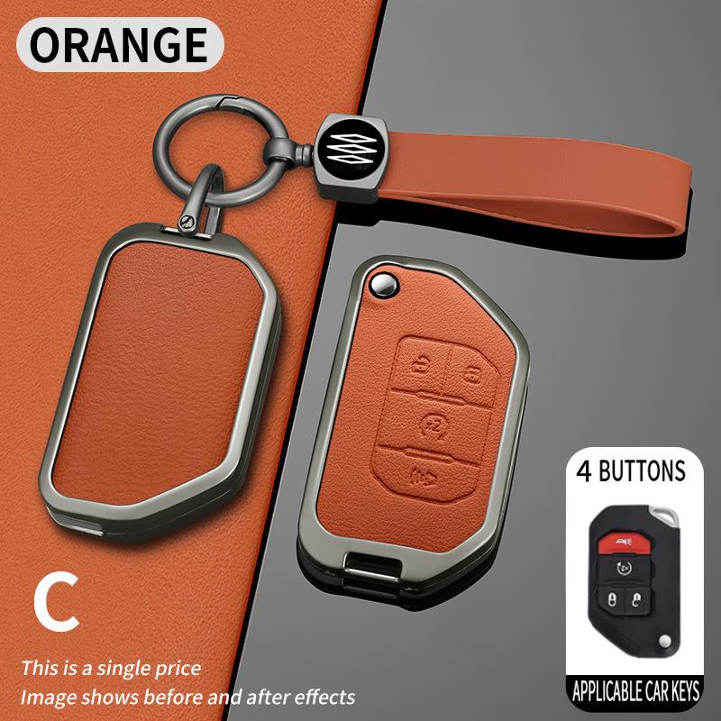 Premium Metal Key Covers for Jeep Wrangler & Gladiator