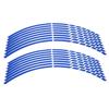16pcs Bike Motorcycle 16-18inch Reflective Wheel Strip Stickers Decoration Accessory(Blue)