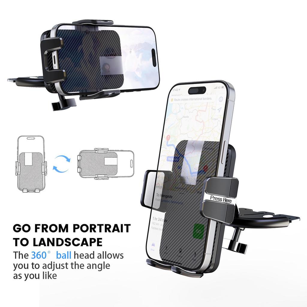 Multifunctional CD Port Universal Car Phone Holder for Small Cars