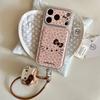 Luxury Cute Pink Leopard Print KT Sale Phone Case For iPhone 14 Pro Max 15 Pro 16 Pro Max 17 Pro Max Shockproof Hard Cover