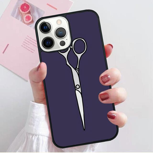 Hair Stylist Scissors Phone Case Back Cover For iPhone 17 Air 16 15 14 Plus 11 Pro Max 13 Pro Max 12 Max Coque