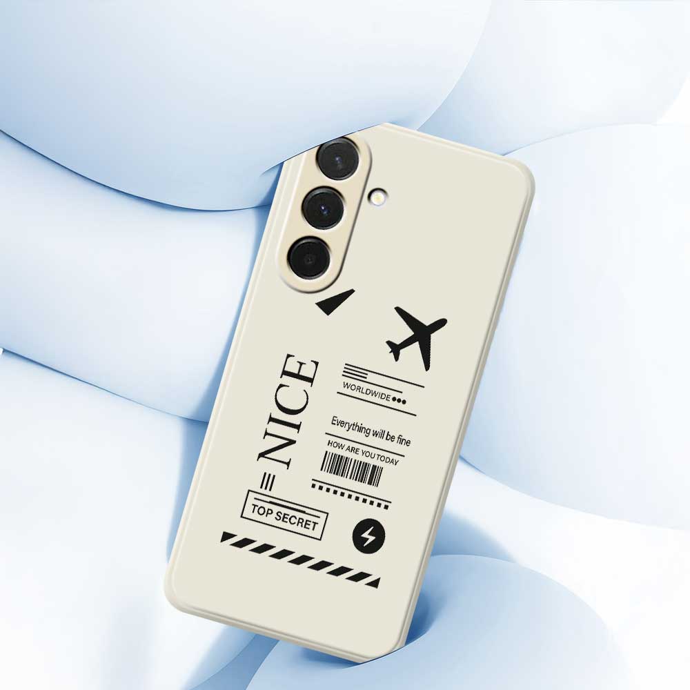 Für Samsung Galaxy A36 5G Hülle Bordkartenmuster Druck Gerade Kante TPU Handy-Rückseite