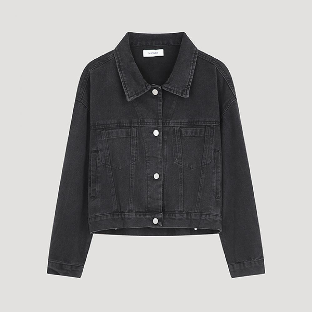 

She S miss casual свободная джинсовая куртка Samjko32010 blacks/00