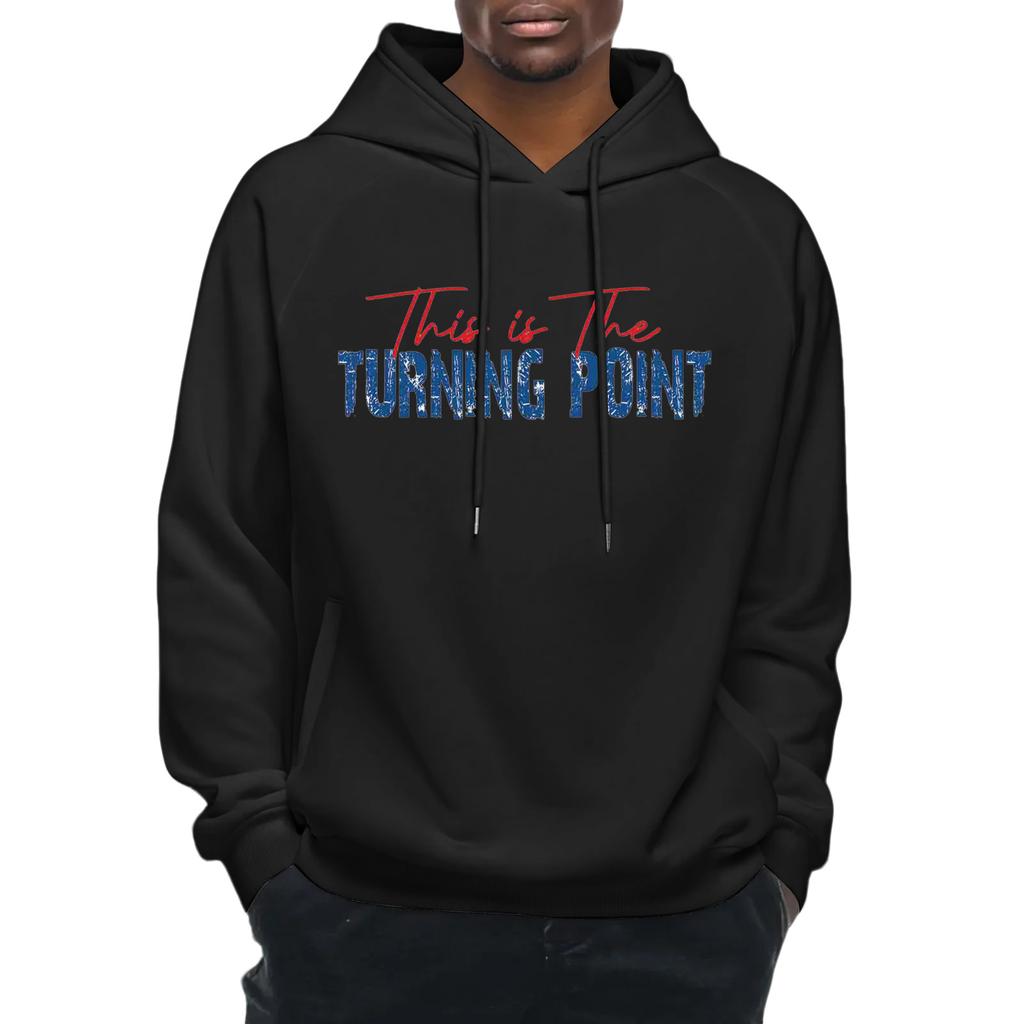 Men's Raglan Long Sleeve Hooded Sweatshirt