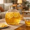 Nordic Style Refrigerator Snail Glass Pitcher Large Capacity Water Bottle Water Jug  Living Room