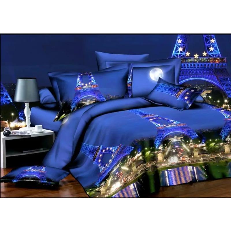 Bettwäsche Großhandel 3D Panda Delfin Jacquard Bettzeug Queen King Size Bettbezug + flache Tagesdecke + Kissenbezug Bambusfaser