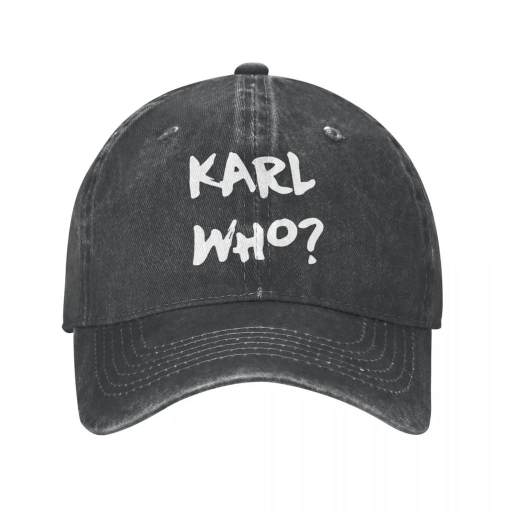 Vintage Who Slogan Baseball Cap Unisex Style Distressed Denim Headwear Who Swag Outdoor Running Golf Caps Hat