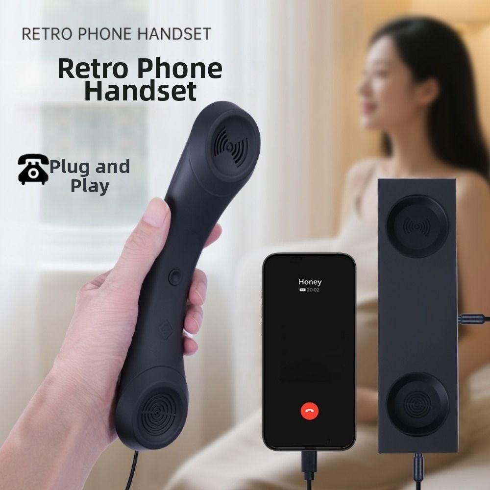 Type-C Phone Handset with Microphone Handheld Cell Phone Receiver High Quality Telephone Handset