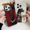 Doberman Dog Cool Soft Phone Case for iPhone 15 16 17 Pro Max 17Air 16E 14 Plus 13 12 Mini Shockproof Cover Back Shell