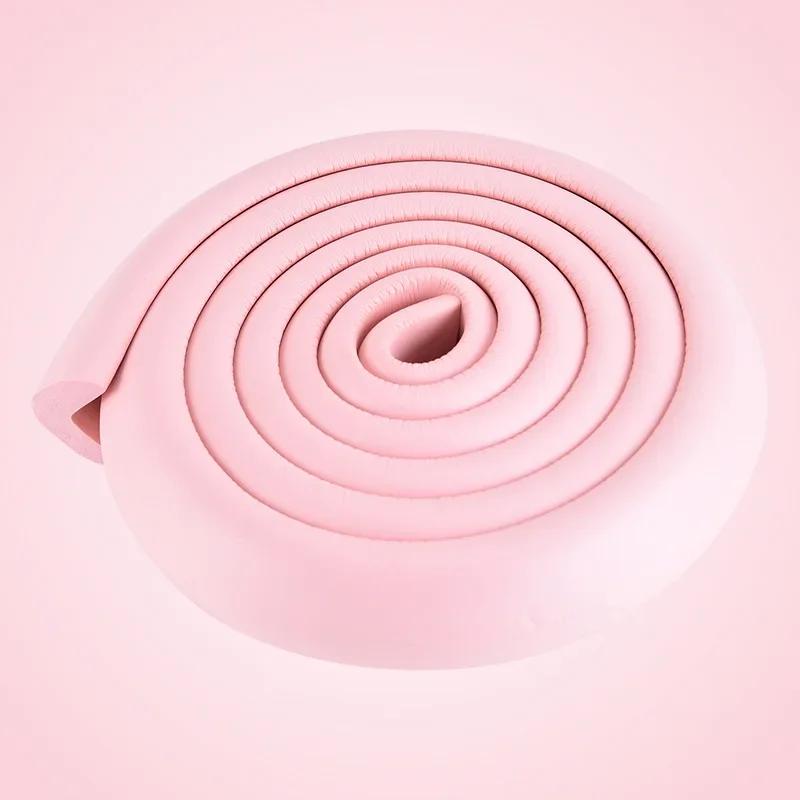 2m Thicken Baby Bumper Strip Furniture Anti-collision Strip L Type with Double-sided Tape Coffee Table Corner Protection Strips