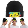 Triathlon Silhouette Warm Knitted Cap Winter Knit Bonnet Hat Skullies Beanies Hip Hop Caps for Unisex