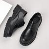 Lederschuhe Herren atmungsaktiv Herren Business Großkopf Außenhöhe Erhöhung Low-Top Schnürschuhe Freizeitschuhe 6cm