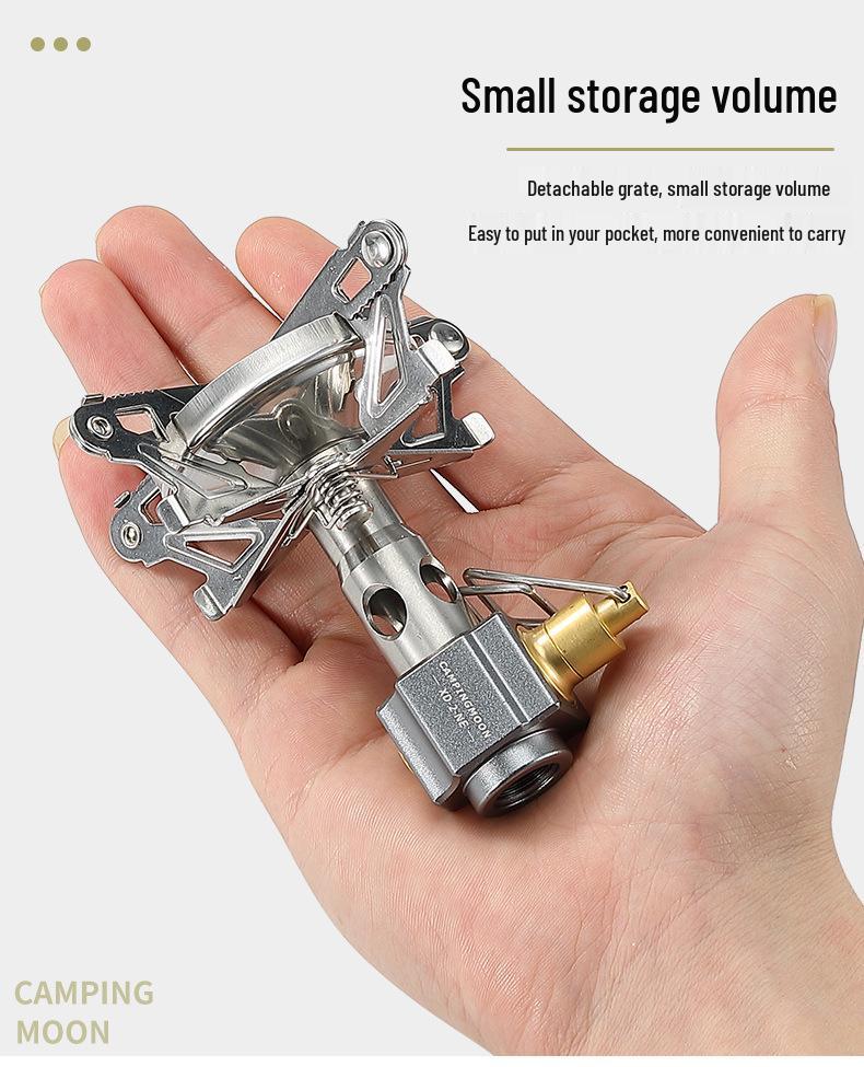 CAMPINGMOON High-Power Portable Camping Stove for High-Altitude Water Boiling