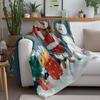 Tuniu Christmas Santa Blanket Sofa Bed Throw Warm Cozy Decorative Gift for Kids and Adults