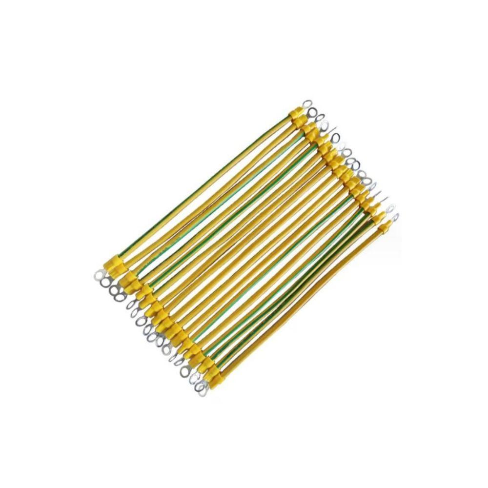 

10 шт., 12AWG, пигтейлы, 8-витая пара, обжатые клеммы, винты заземления, винты заземления, фотоэлектрическая панель