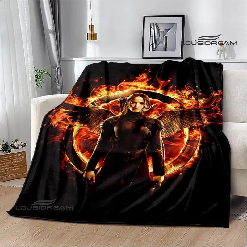 The Hunger Games Print Deka Flanelová deka Domácí cestovní deka deka tenká deka Teplá deka dárek k narozeninám