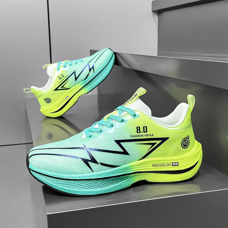 Carbon board running shoes autumn and winter sports students and older children professional sports racing air cushion running shoes