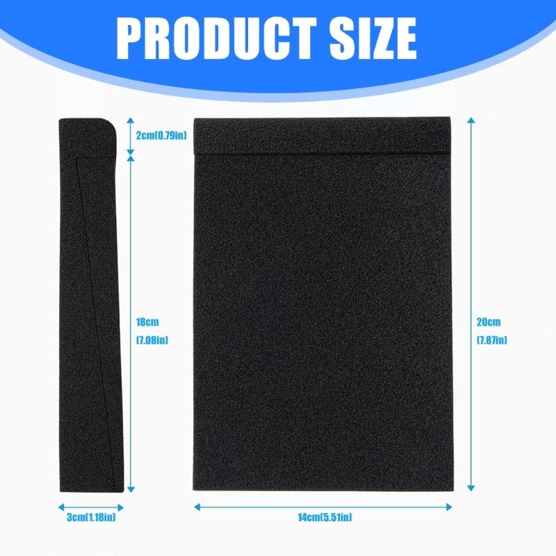 Studio Monitor Isolation Sponge Pad Vibration Damping Shock Absorbing Base Enhances Bass Response and Secure Placement