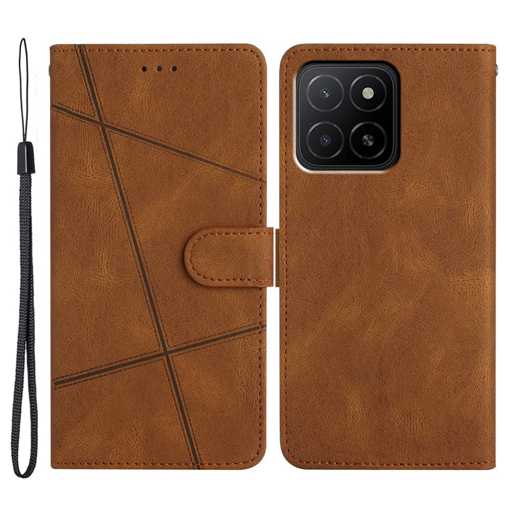 Für Honor X5b Plus/X5b Hülle Crazy Horse Textur PU Leder Brieftasche Ständer Handyhülle