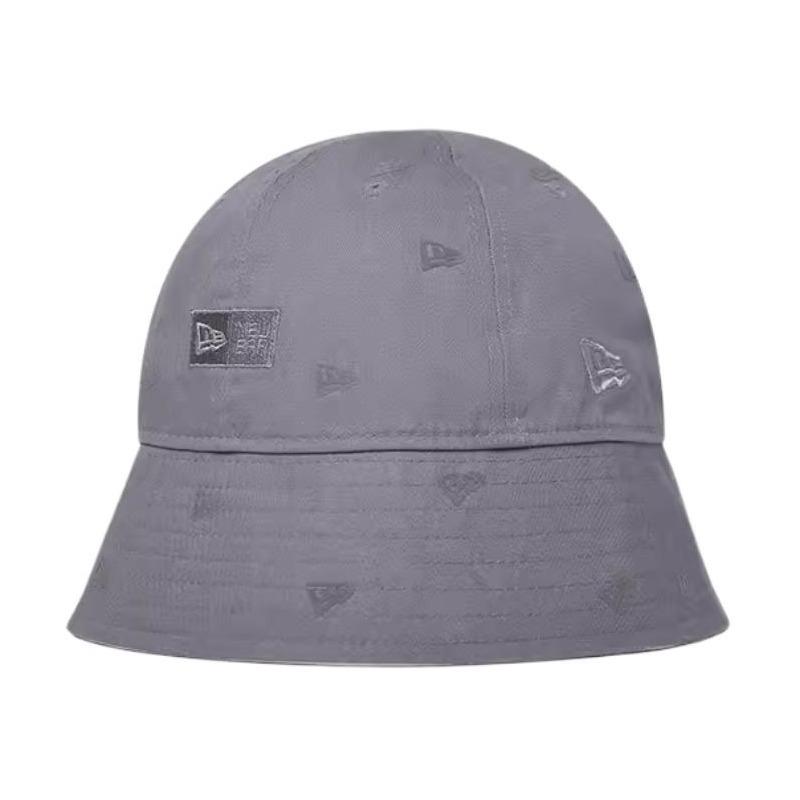 New Era New York Flag Fully Printed Embroidered Logo Hat Casual Street Sun Hat Cotton Fisherman Hat Men and Women Same Style Couple Gray 14384882