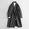 Long Woolen Coat Men's Trench Coat Over the Knee Autumn and Winter New Thickened Jacket Men