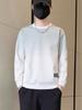 JSEN Gradient Color Men's Round Neck Hoodie - Trendy, Loose, Versatile Top for Spring & Autumn