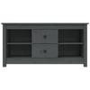 TV Cabinet Gray 103 X 36.5 X 52 Cm Solid Pine Wood