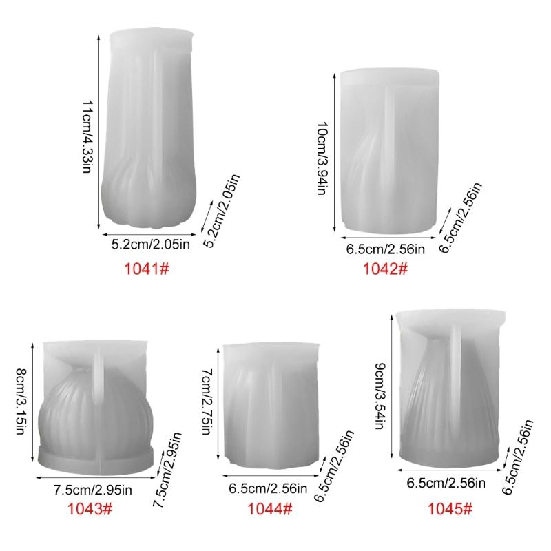 Epoxy Candlestick Silicone Mold Candle Base Mould Geometric Candle Holders Molds DIY Ornaments Home Decorations Mould