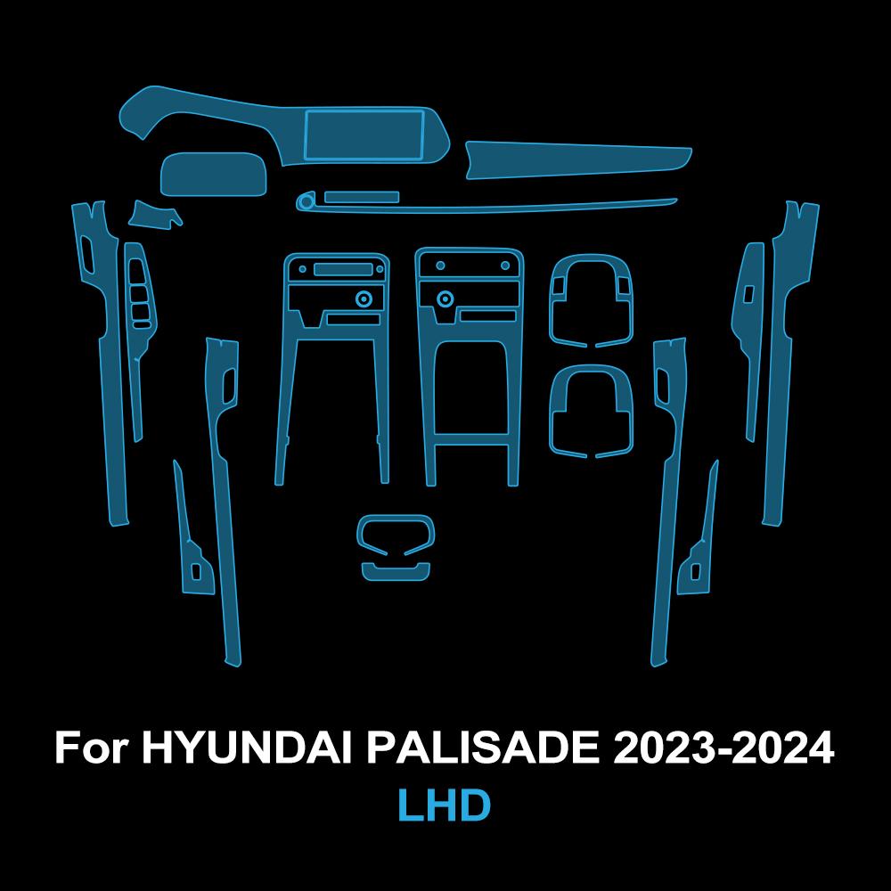 

Pre-cut TPU Interior Film for Hyundai Palisade 2025 2025 Car Gearbox Panel Dashboard Anti-Scratch Transparent Protector PPF Film