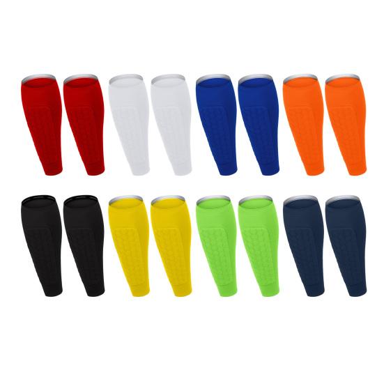 1 Pair Soccer Shin Guards Sports Shin Guards with Honeycomb Anti-Collision Pads Calf Compression Sleeve Shin Protectors for Baseball Football